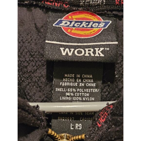 Dickies Work/Streetwear Jacket Eisenhower Quilt Lined w/hood Gas Mask Logo Sz L - Picture 4 of 8